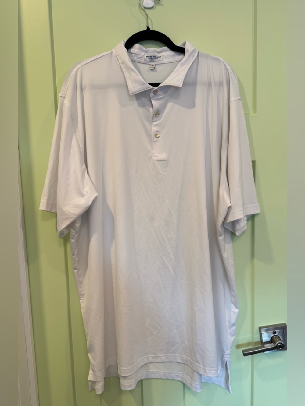 Peter Millar White Men's Golf Polo Shirt